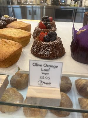 Vegan Olive Orange Loaf  at Perfecto Cafe in Vancouver