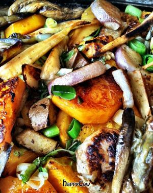 My favorite- Vegetables roasted slowly with drizzles of Olive Oil. at Vienna Restaurant and Historic Inn in Southbridge