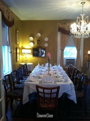 Private Dining room in our 2nd floor suite will seat up to 18 at Vienna Restaurant and Historic Inn in Southbridge