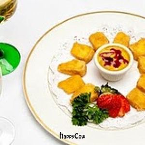 A German and Austrian specialty - Fried Camembert Cheese with Raspberry mustard ( similar to brie) at Vienna Restaurant and Historic Inn in Southbridge