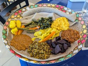 Vegan Special plate. at Awaze Ethio Fusion in Artesia