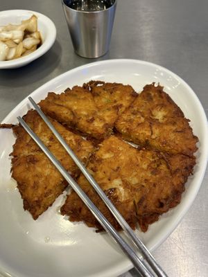 Pancake  at Kwangjang Market in Seoul