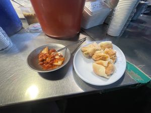   at Kwangjang Market in Seoul