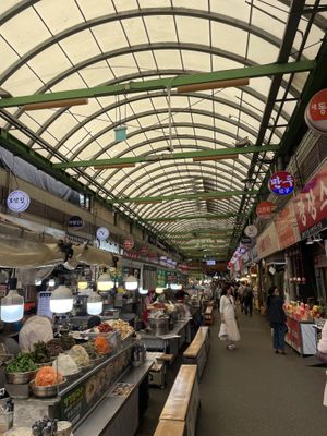   at Kwangjang Market in Seoul
