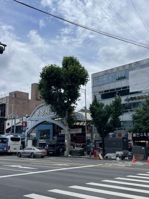   at Kwangjang Market in Seoul
