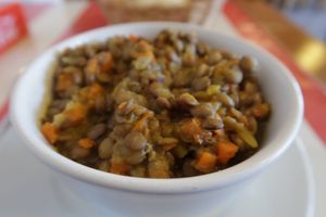 Daily menu at Comida Naturista Irene's in Colonia Del Sacramento