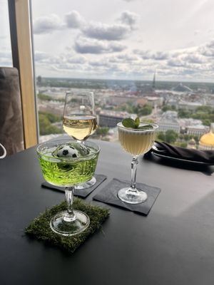   at Skyline Bar - Radisson Blu in Riga