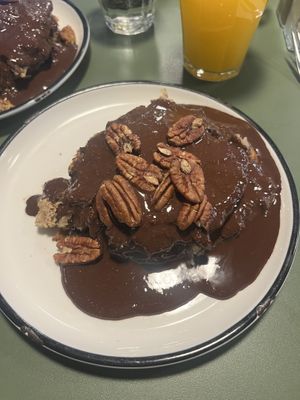 Vegan Banana Pancakes   at Slake Coffee in Annecy
