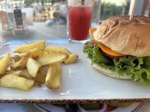 Vegan burger  at Restaurant Sacré in Nessebar