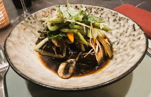 Aubergine stew at Eethuis Lamoen in Landegem