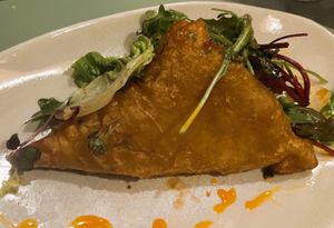 Samosa salade at Eethuis Lamoen in Landegem