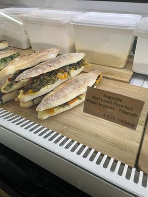 I had this one and omg it was so good. Roast peppers perfect texture, lentil hummus tastes great, good amount of dark greens feels nourishing, bread fresh and crunchy.  at Mocha Mocha in Bristol