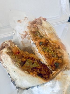 Vegan burrito  at La Familia Cafe in Kalamazoo