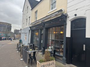 Exterior shot  at Caffe Piccoloco in Newcastle-under-lyme