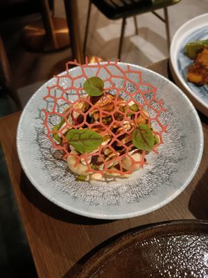 Dahi balls papdi at Nutmeg Indian street kitchen in Bristol