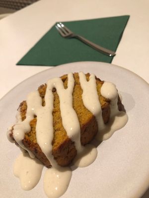 The pumpkin cake, good but not fab! at BEKIND. in Zagreb