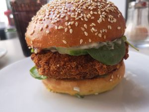 New wave burger at BEKIND. in Zagreb