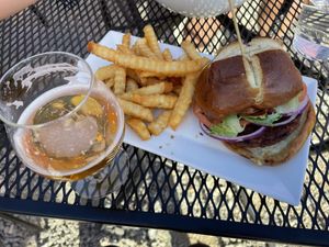 Good beer, only one vegan option  at Bryson City Brewing in Bryson City