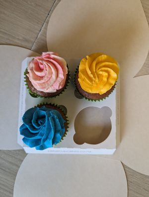 Some vegan options at Petal Cupcakes in Auckland