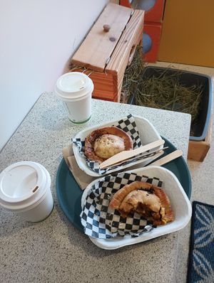 Handpies and coffee at The Bunny Cafe in Vancouver