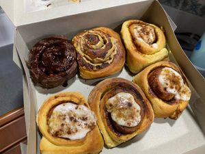 Vegan cinnamon rolls at The Raw Kitchen - The Ranee Boutique Suites Hotel in Kuching