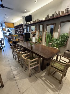 Inside The Noble dining hall (the same restaurant as raw)  at The Raw Kitchen - The Ranee Boutique Suites Hotel in Kuching