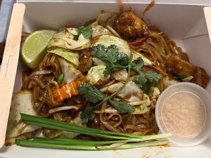 Vegan pad Thai   at Giggling Squid - Wimbledon in South West London