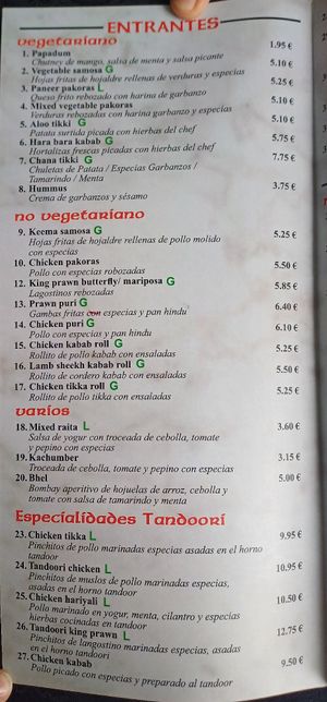  at Casa Tandoori Indian and Nepali resturant in Gran Canaria