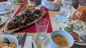 Frühstück at Dolomitenhütte in Amlach