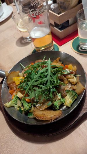 Gemüse Gröstl at Dolomitenhütte in Amlach