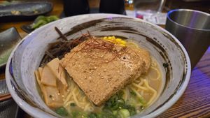 Tan tan noodles with tofu at The Kazoku in Longmont