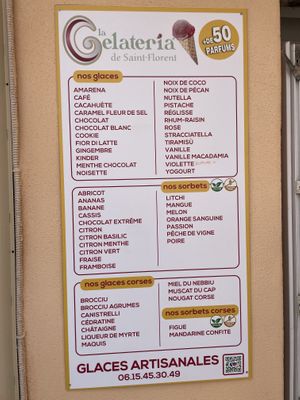   at La Gelateria de Saint-Florent in Corsica