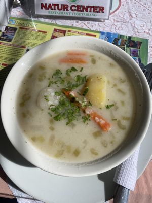 Sopa caldo blanco  at Natur Center in Puno