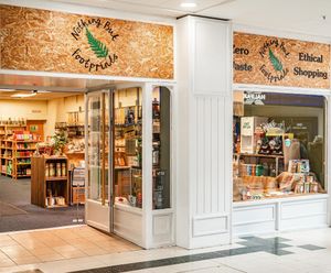 Our shop front in Castle Quay Shopping Centre, Banbury. at Nothing but Footprints Zero Waste in Banbury