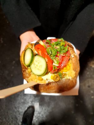 Kumpir Weganski (without red cabbage)  at Krakowski Kumpir in Krakow