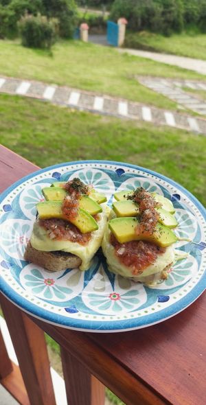 Molletes our Mexican Appetizer at Suatí Campestre Restaurante Vegetariano  in Cundinamarca