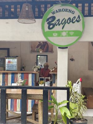 Shop front of Cafe at Waroeng Bagoes in Ubud