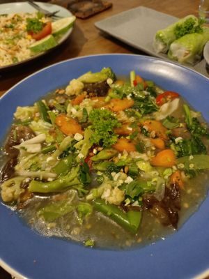 Delicious Cap Cay at Waroeng Bagoes in Ubud