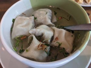 Dumpling soup at Waroeng Bagoes in Ubud