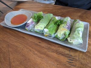 Spring rolls at Waroeng Bagoes in Ubud