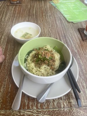 Mushroom noodle soup 🍜   at Waroeng Bagoes in Ubud