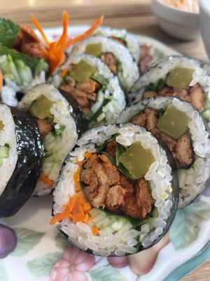 매콤 유부   at Dajeonghan Maeum Gimpab in Seoul