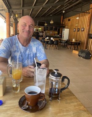 Fresh orange juice and sumba coffee  at HF Resto & Boutique in 