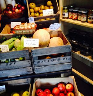 Market offerings at One World Cafe in Baltimore