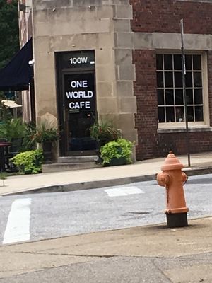 Exterior at One World Cafe in Baltimore