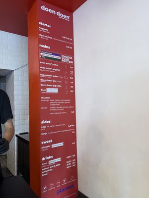 Menu   at doen doen® kebap in Berlin