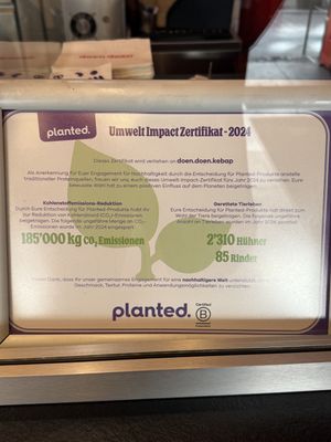 Plant power impact!  at doen doen® kebap in Berlin