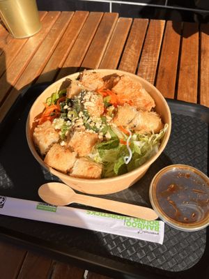 Vegan spring roll vermicelli salad   at Viet Delish in Rockdale