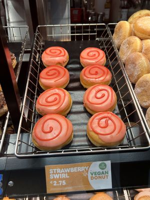 Vegan donuts   at Dunkin' - Central Station in Dusseldorf