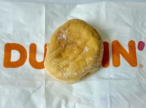 Bavarian kreme  at Dunkin' - Central Station in Dusseldorf